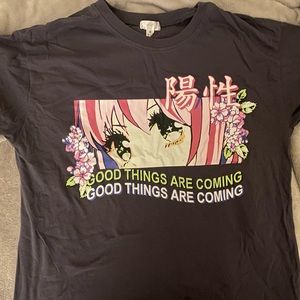 Good things are coming anime t shirt.